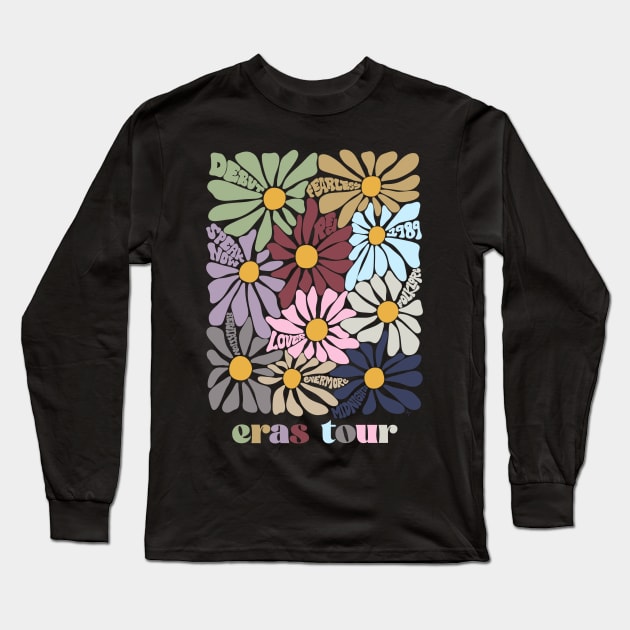 Swiftie Flowers Long Sleeve T-Shirt by Taylor Thompson Art